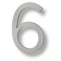 Sure-Loc Hardware Sure-Loc Hardware Floating House Number, 6, No. 6, Brushed Aluminum HNF6-6 BA